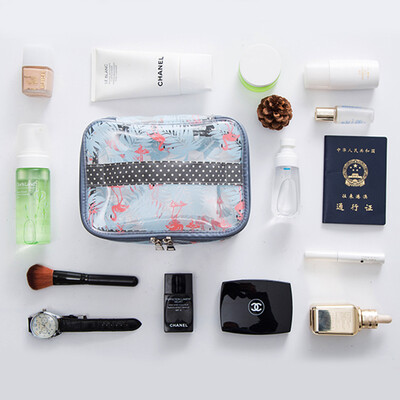 

40000 km waterproof wash bag travel travel portable PVC transparent cosmetic bag men&women wash bag large capacity storage bag travel supplies SW1187