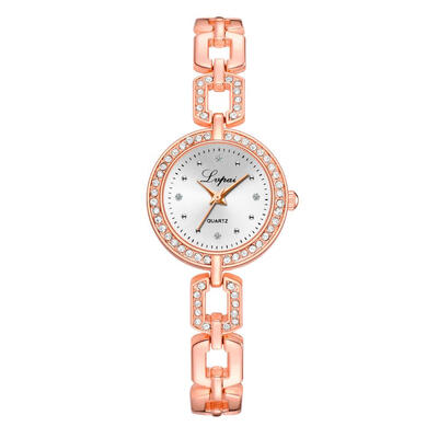 

Womens Watches Fashion With Rhinestone Bracelet Ladies Watch Simple Clock Dress Gift Wristwatch Luxury Bayan Kol Saati