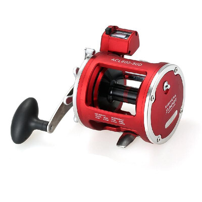 

12 Ball Bearings Fishing Trolling Reel with Line Counter Alarm Bell Drum Reel