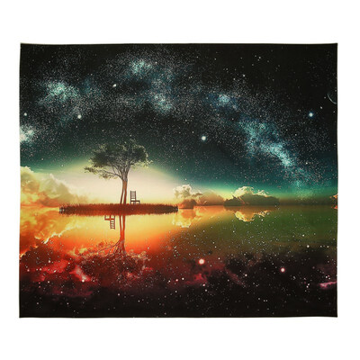 

Warm Starry Sky Scenery Digital Printing Wall Polyester Tapestry Living Room Decoration Home Decor