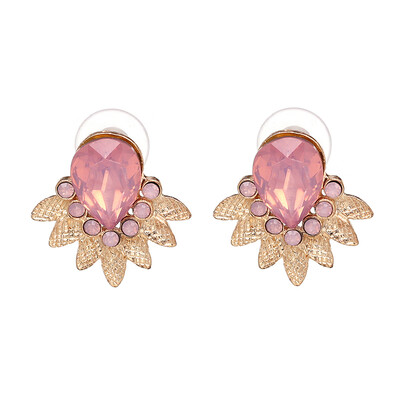 

2019 New Arrival Fashion Statement Jewelry Crystal Stud Earrings Women Latest Elegant Earrings Hot Sale Wholesale J50056