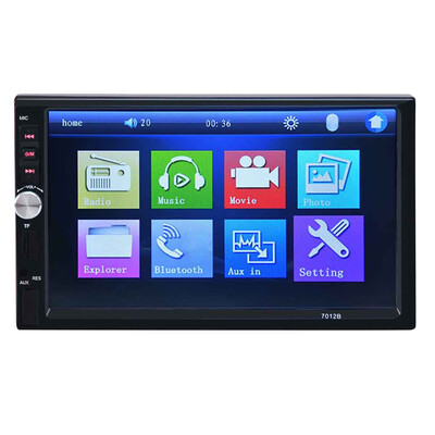 

7012B 7 Inch Bluetooth V20 12V Car Audio Stereo MP5 Player Auto Video with Rearview Camera