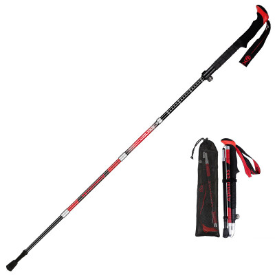 

Walking Hiking Backpacking Stick Alpenstock Collapsible Trekking Pole 5-Section