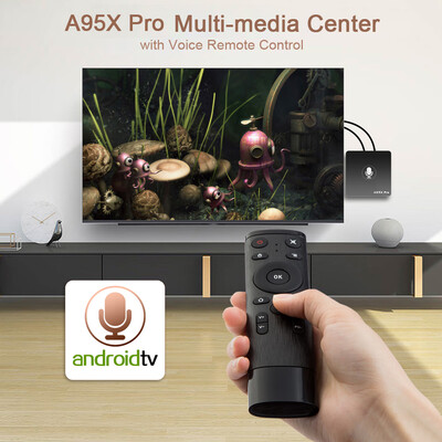 

A95X Pro Android 71 TV Box Amlogic S905W with Voice Control Quad Core VP9 H265 2GB 16GB 24G WiFi 100M LAN HD Media Player w