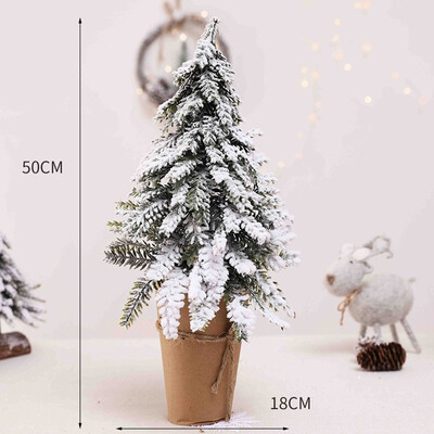 

Toponeto Artificial Tabletop Mini Christmas Tree Decorations Festival Miniature Tree