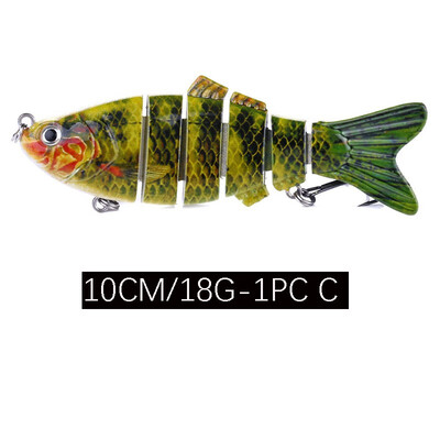 

VISSEN 1PCS 18g 10cm Fishing Cranks Lure Artificial Crankbait Hard Topwater Trolling Wobblers Mini Fishing Lure Swim Tackle