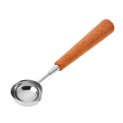 

Vintage Wax Stamping Seal Wax Spoon Wood Handle Anti-Hot Sealing Wax Spoons