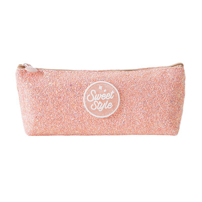 

Siaonvr Creative Sequins Large Capacity Student Stationery Pencil Case School Supplies