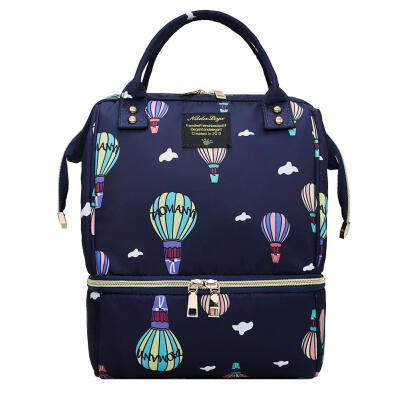 

Waterproof Mummy Maternity Printed Diaper Bag Large Nursing Travel Backpack