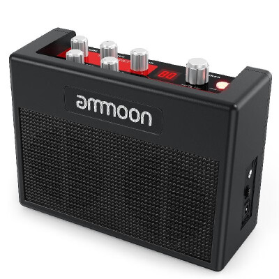 

ammoon POCKAMP Portable Guitar Amplifier Amp 5 Watt Built-in Multi-effects 80 Drum Rhythms Support Tuner Tap Tempo Functions with
