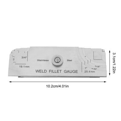 

Greensen Welding Gauge Gage Test Ulnar Welder Inspection Gauge Both Inch And Metric Fillet Weld Gauge Fillet weld set