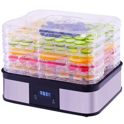 

Timer Temperature Control 5 Tray Fruit Vegetable Dryer