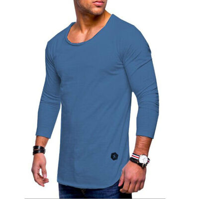 

Fashion Mens Casual Long Sleeve Shirts Formal Slim Fit Shirt Tops Blouse T-Shirt