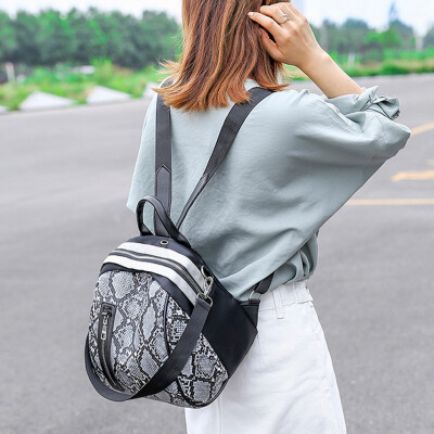 

Tailored Fashion Womens Zipper Student Serpentine Shoulder Bag Messenger Bag Backpack