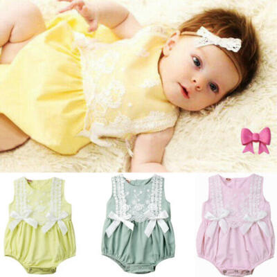 

AU Newborn Infant Baby Girl Lace Summer Bodysuit Romper Jumpsuit Sunsuit Clothes