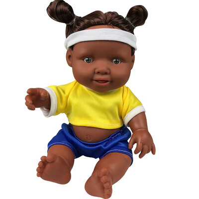 

YIWULABaby Movable Joint African Doll Toy Black Doll Best Gift Toy