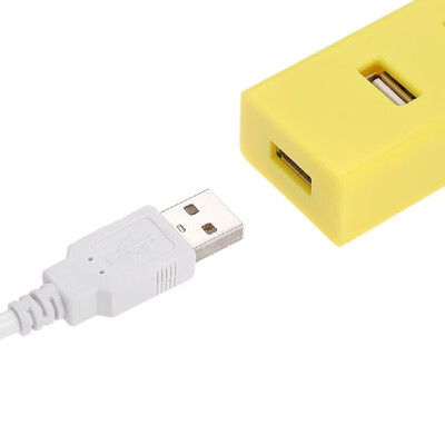 

Blueendless Portable 7 Ports Hub USB30 with Chraging Cable One Drag Seven USB Hub Plug&Play for Laptop Desktop Yellow