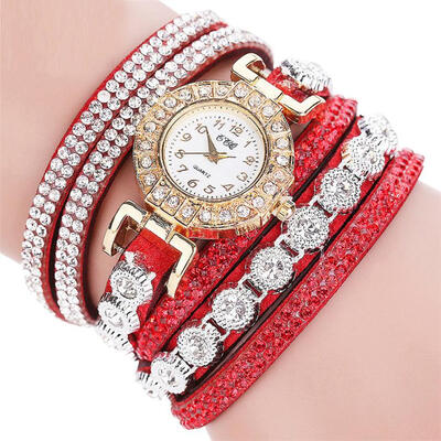 

Watch 2018 Woman Watches Chimes Diamond Leather Bracelet Lady Womans Wrist Watch Gift Dropship Relogio feminino F