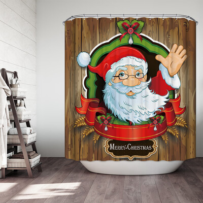 

〖Follure〗Christmas Gift Boxes In Snow Bathroom Shower Curtain Waterproof Fabric &12 Hooks