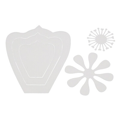 

Siaonvr New Flower Heart Metal Cutting Dies Stencils DIY Scrapbooking Album Paper Card