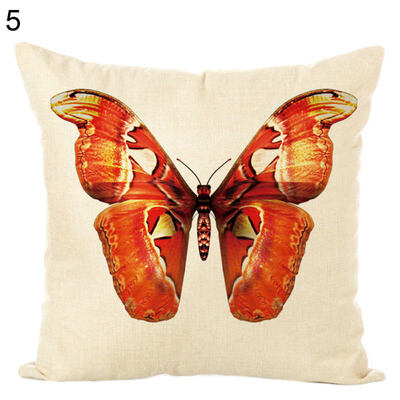 

Butterfly Printed Soft Throw Pillow Case Cushion Cover Sofa Bed Car Home Decor