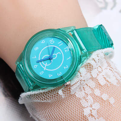 

Plastic Clock Silicon Watch Women Sport Casual Quartz Wristwatches Novelty Crystal Ladies Watches Cartoon Reloj Mujer 2018
