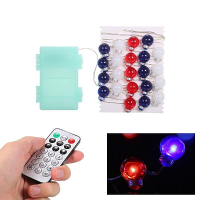 

40 LEDs Fairy String Light Stars Flag 3m10ft Battery Operated with Remote Control Timer Function Twinkle Bulb Decorative Lights f