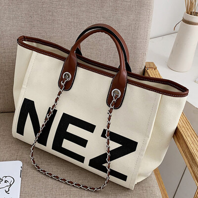 

Big bag woman 2019 new style simple large capacity handbag Korean version 100 lap single shoulder slanted bag