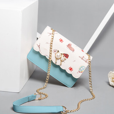 

Summer Internet celebrity ins single shoulder girl Korean version of the chain slanted bag for students fashion