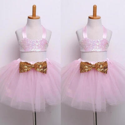 

Flower Bow Kids Girls Baby Princess Sleeveless Tulle Tutu Dresses Party Pageant