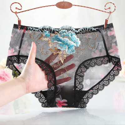 

Womens Lace Panties Sexy Lingerie Underwear Briefs Sheer Knickers Underpants