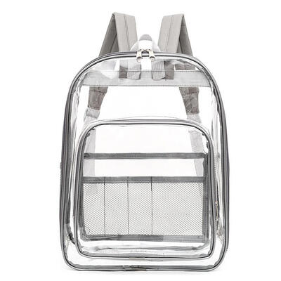 

Waterproof Transparent Travel Backpacks PVC Women Large Capacity Knapsack