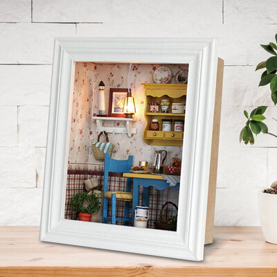 

Greensen DIY DollhouseDIY Dollhouse Photo Frame Design Mini House Kit with Furniture Birthday Gifts Home DecorationDIY House Kit