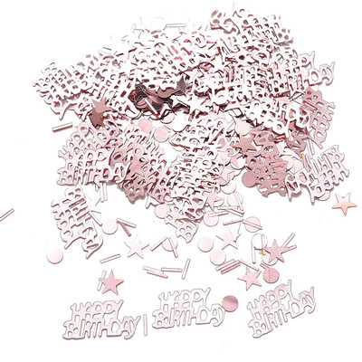 

Gobestart ROSE GOLD HAPPY BIRTHDAY TABLE CONFETTI - DITSY FLORAL Birthday Party Tableware