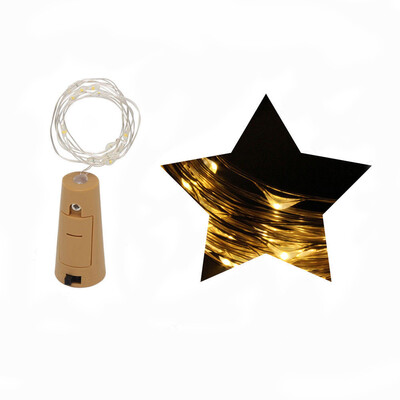 

Gobestart Bottle Lights Cork Shape For 2M 20 LED Wine Bottle String Party Romantic