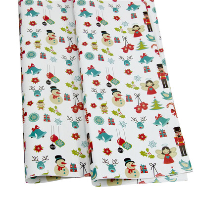 

Tailored Christmas Wrapping Paper Gift Present Tree Santa Wrap Decorative Xmas Party Roll
