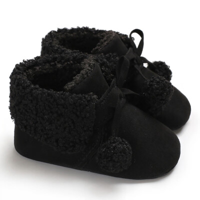 

New Autumn Winter Baby Girl Cotton Casual Shoes First Walkers Newborn Cute Non-slip Soft Soled Walking Shoes