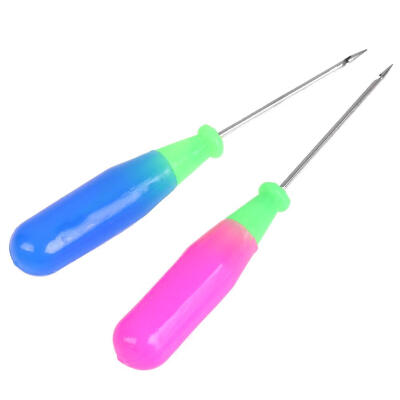 

Plastic Handle Sewing Awl Stitcher Needles Cone with Hook Shoes Repair Tool