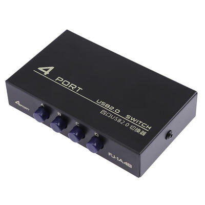 

USB 20 4 Ports Sharing Switcher Selector Adapter Box Hub for PC Scanner
