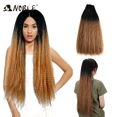

Noble Afro Kinky Curly Super Long 28 Inch 120g Synthetic Hair Weave Ombre bundles Hair Extensions curly hair