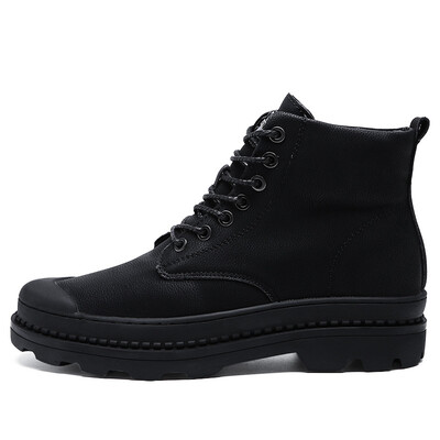 

Martin boots mens boots winter plus velvet mens snow boots in the high help tooling mens shoes military boots cotton shoes mens tide