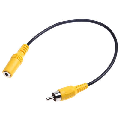 

27cm 35mm Female Audio Port to RCA Male Plug Adapter Connector Cable Wire
