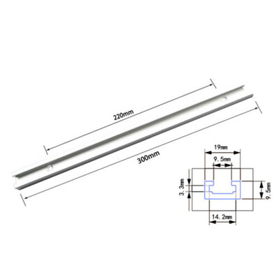 

Aluminium Alloy 300mm T-Track T-Slot Miter Jig Tools For Woodworking Router