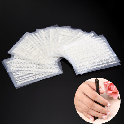 

30pcs 3D Lace Design Nail Art Stickers Flower Manicure Nail Decals Tips