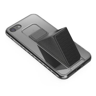 

dodocool Ultra Slim Crystal Clear Protective Case with Foldable Kickstand Grip Holder Non-slip Shock Absorption Scratch Resistant