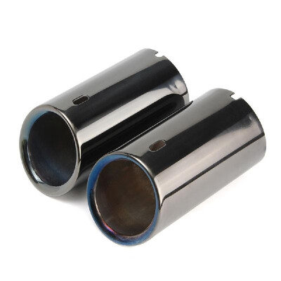 

2Pcs Tail Exhaust Tip Pipes Titanium Black for BMW E90 E92 325 328i 3 Series 06-10