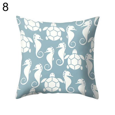 

Shell Wave Square Throw Pillow Protector Case Cushion Cover Bedding Articles