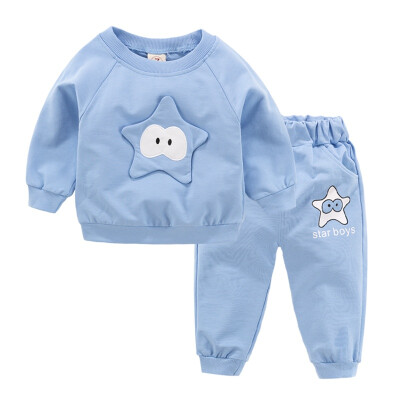 

Baby Boy Clothes Children Suits Casual Baby Girl Clothing Sets Suit Cartoon Starfish SweatshirtsPants Spring Autumn Kids Set