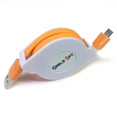 

Micro USB Cable 94ft Retractable Android Charger Data Cable For Samsung Nexus Kindle HTC LG Sony PS4 Tablet