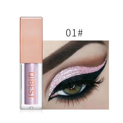 

Glitter Pearly Metallic Liquid Eyeshadow High Gloss Long Lasting Eye Makeup